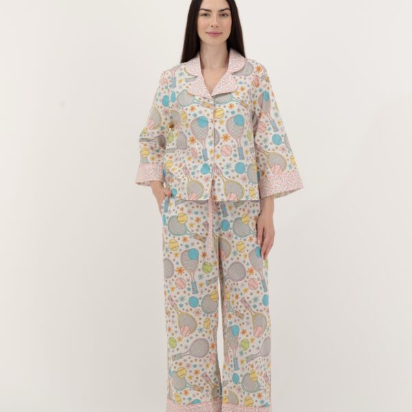 Tennis Blossoms PJ Set
